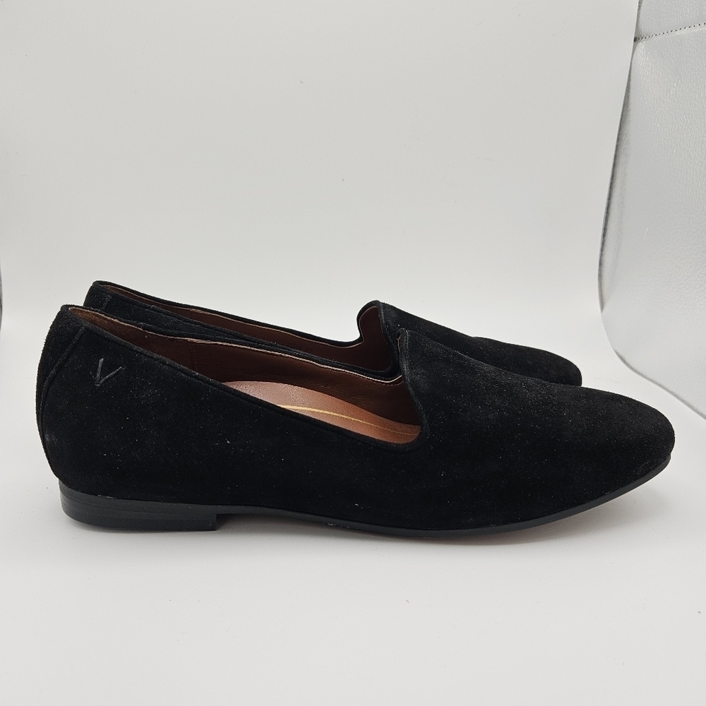 Vionic Willa black suede slip on loafers size 9
